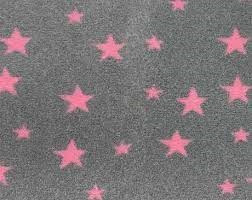 VetBed Ljus-grå med rosa stjärna