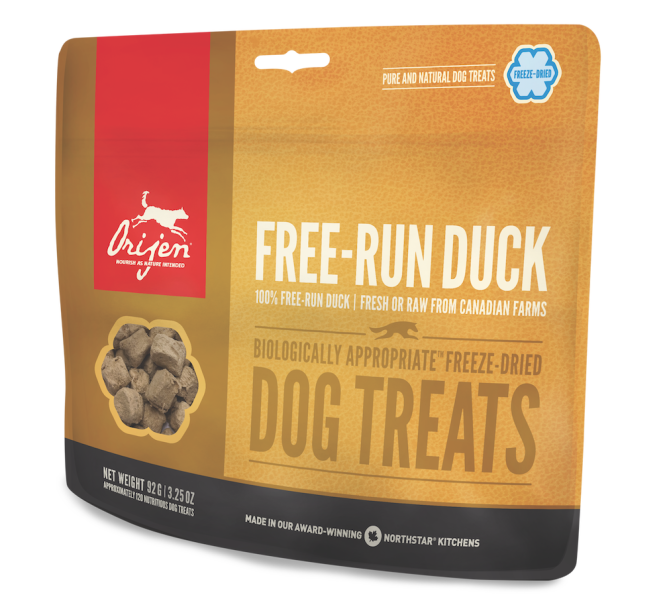 Orijen Dog Treats Free Run Duck